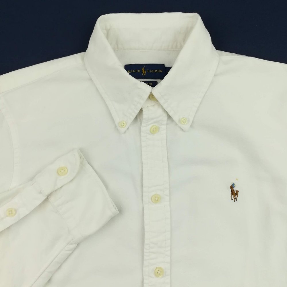 Ralph Lauren Oxford Cotton White Button Down Shirt